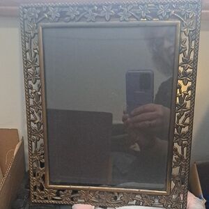 Ornate Gold Floral Mirror